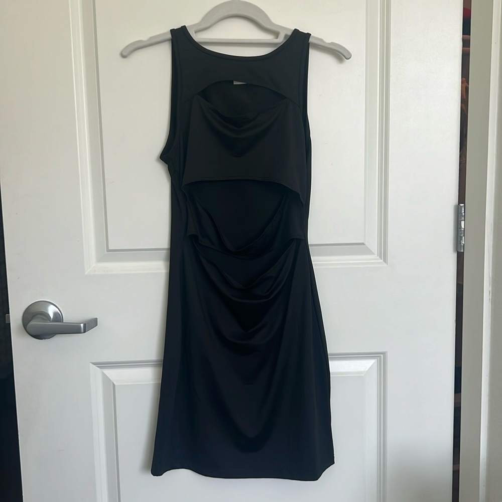 NWOT black cutout princess polly dress